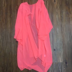 Sheer Pink Kimono - flattering boutique purchase